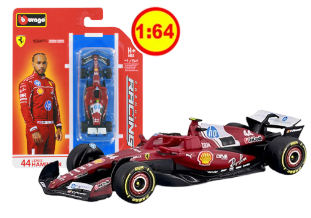 FERRARI SF25 44 LEWIS HAMILTON FORMULA UNO F1 2025 1/64