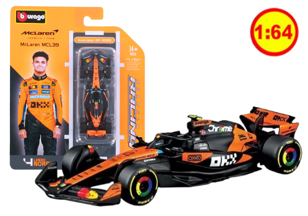 McLaren MCL39 4 Lando Norris Formula Uno F1 Australian GP 2025 1/64