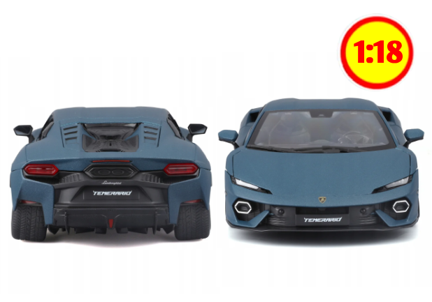 LAMBORGHINI TEMERARIO 2024 AZUL MATE 1/18 — foto 4