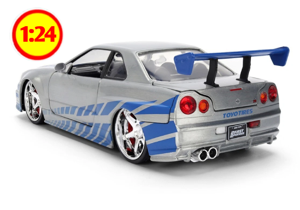 NISSAN SKYLINE GT-R COLOR PLATA BRUSH FINISH 1/24 RAPIDOS Y FURIOSOS 1/24  — foto 2