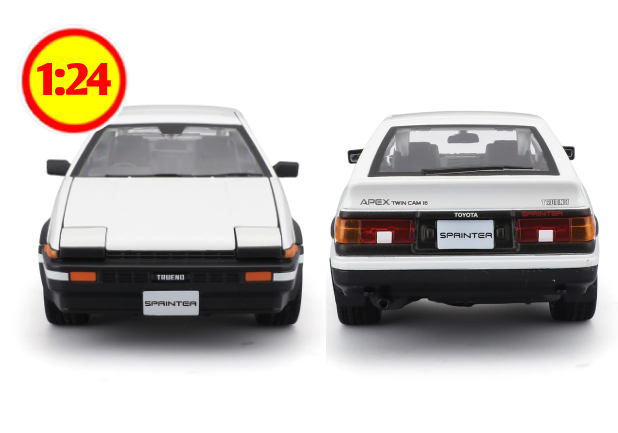 TOYOTA COROLLA SPRINTER TRUENO AE86 BLANCO 1/24 — foto 4